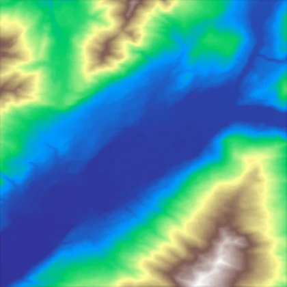 The tile reconstructed after a lossy round trip, visually identical to the original.